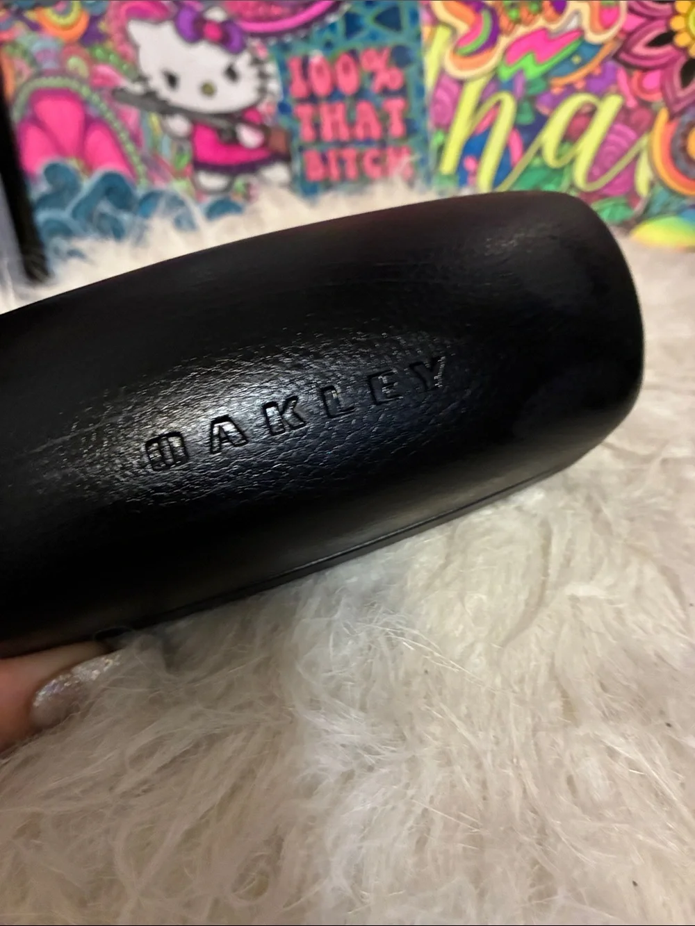 Oakley Black Hard Sunglasses Case with Embossed Logo